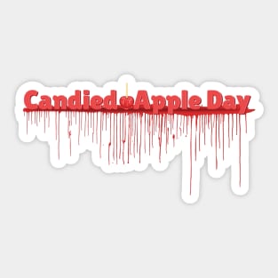 Candied Apple Day Sticker